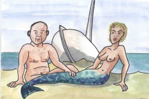 maritimes-Liebespaar