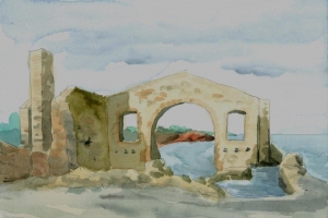Sizilien Aquarelle